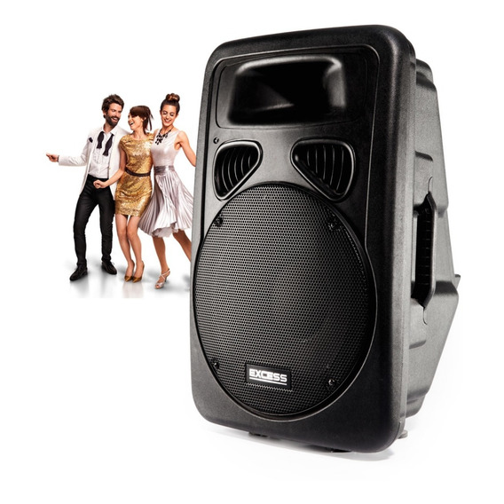 Parlante Bafle 15  Woofer Potenciado Usb Aux Sd Mic Excess