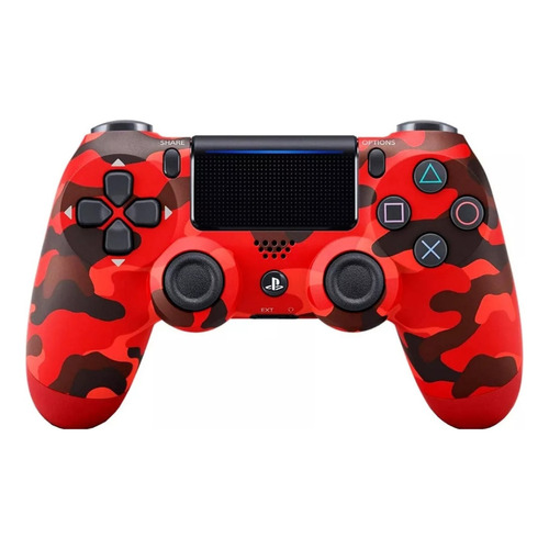 Mando Joystick Inalámbrico Sony Playstation Dualshock 4 Ps4 Color Red Camouflage