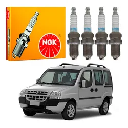  Jogo 4 Velas Ignição Ngk Meriva 1.8 16v 2002 A 2003