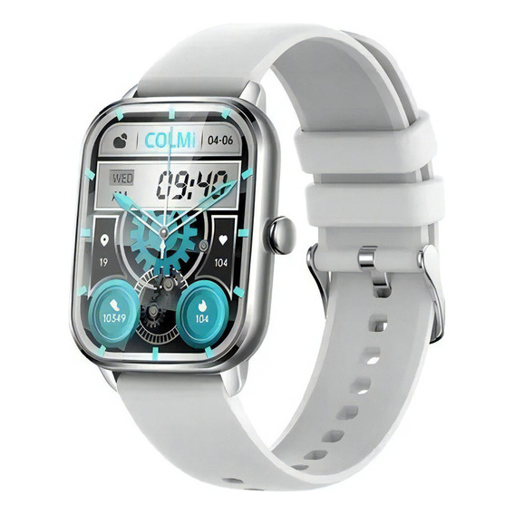 Reloj Smartwach Colmi C61, pantalla de llamadas/mensajes 1.9, color gris, correa, color gris