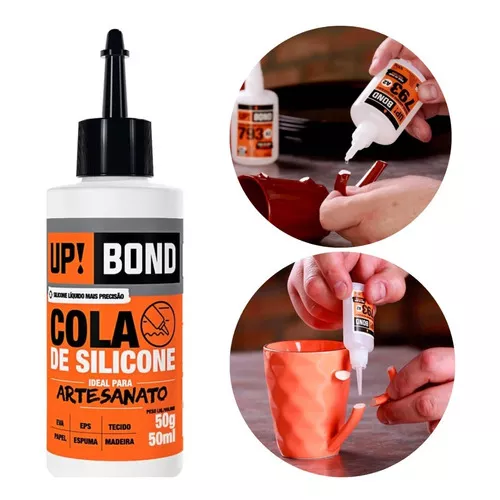 Cola De Silicone Adesivo 50g/50ml - Up! Bond - Lupel