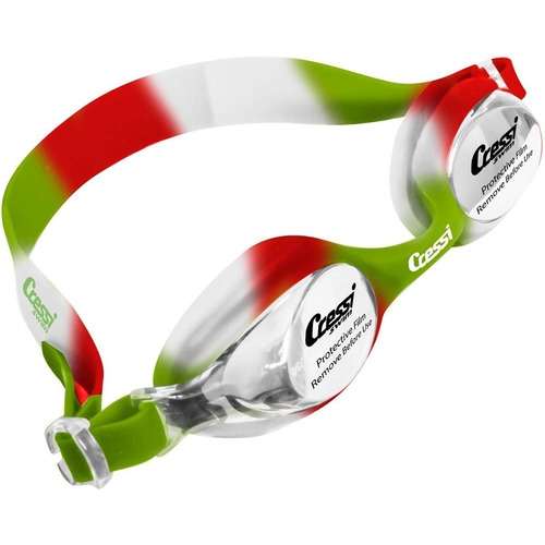Goggles Cressi Para Niños Seahorse Green White Red - Pvr Color Verde