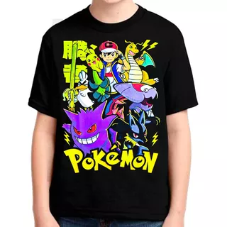 Camisetas Estampadas Niño Pokemon Pikachu Comics