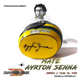 Mate Casco Ayrton Senna- Impresion 3d