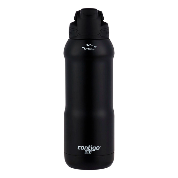 Botella Contigo Fit Deportiva Negra 946ml 24hs Frio 