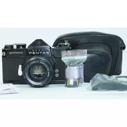 Câmera Pentax Spotmatic + Lente 55mm F/2 + Estojo + Filme