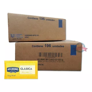 Hellmann's Clásica Mayonesa Sobres Caja 196 X 7.6 G