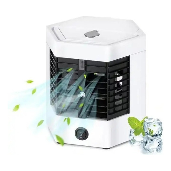 Enfriador Aire Portátil Mini Acondicionado Oficina/hogar Color Blanco