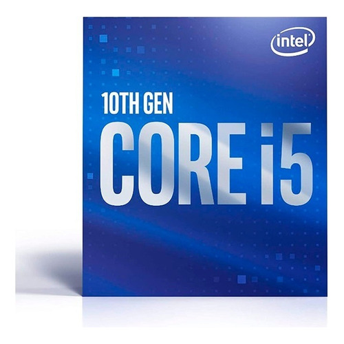 Procesador gamer Intel Core i5-10400F BX8070110400F  de 6 núcleos y  4.3GHz de frecuencia sin gráfica integrada