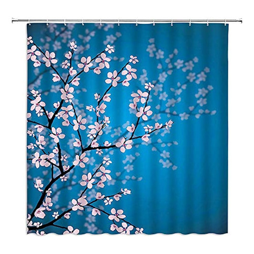 Cortinas De Baño Cortina De Ducha Con Flores De Cerezo