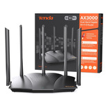 Router Tenda Rx12 Pro Ax3000 De Doble Banda Wifi 6 Color Negro