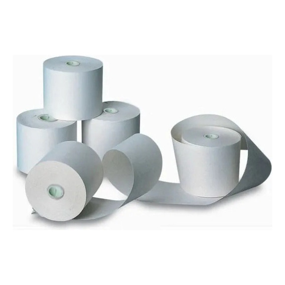 Rollo De Papel Térmico Contometros 80 X 80mm 80mt Caja X 20 Color Blanco