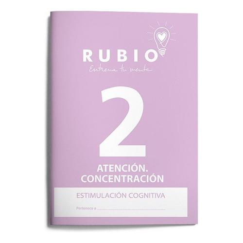 Estimulación Cognitiva: Atención Concentración 2, De Pedrosa Casado Beatriz. Ediciones Técnicas Rubio - Editorial Rubio, Tapa Blanda En Español