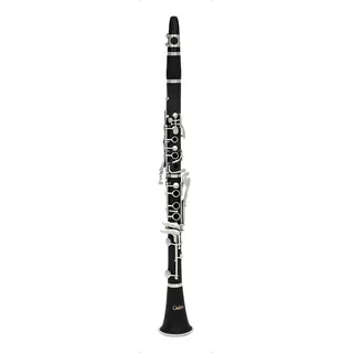 Custom Clarinete Si Bemol 17 Chaves Niqueladas Prateado Cor Preto