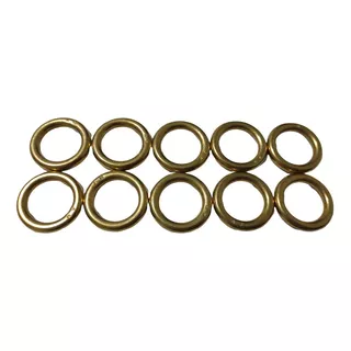 Argollas De Bronce Pulidas 32mm Talabartería Sogueros Jaleña