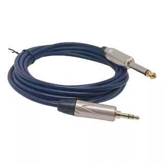 Cable Trs Stereo De 3,5mm A Ts 1/4 6,3mm Monofonico 2mts