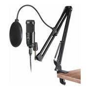 Kit Microfono Condenser Usb Elefir Tripode Brazo Antipop