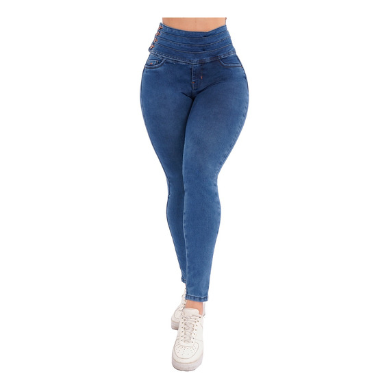  Jeans Dama Pantalones  Mujer Colombiano Levanta Pompa 