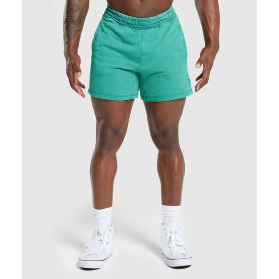 Gymshark Power Washed 5 Shorts - Capri Blue