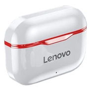 Audífonos In-ear Inalámbricos Lenovo Livepods Lp1 Blanco Y Rojo