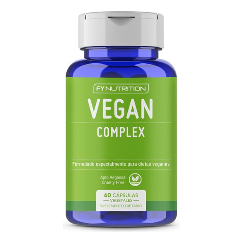 Vegan Complex - Multivitamínico Vegano Fynutrition - Especialmente formulado dietas vegan - 60 cápsulas