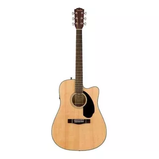 Guitarra Electroacústica Fender Classic Design Cd-60sce Para Diestros Natural Brillante