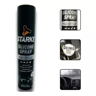 Silicone Spray Lubrificante 300ml Carro Vinil Couro Plástico