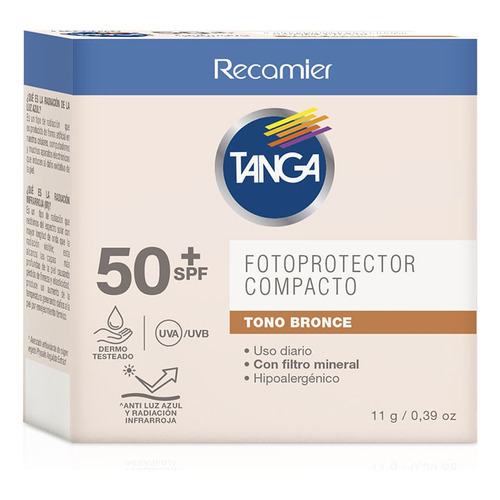 Fotoprotector Tanga Compacto Bronce Fps50 X 11g