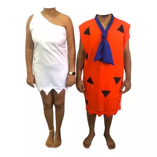 Fantasia Flintstones Fred E Wilma Adulto Carnaval  Festa 