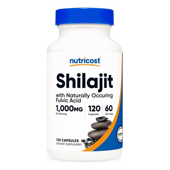 Original Nutricost Shilajit 1000mg 120cap Acido Fulvico