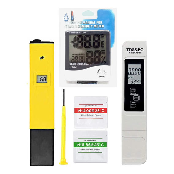 Combo Medidor Ph Ec Tds + Estacion Meteorologica Kit