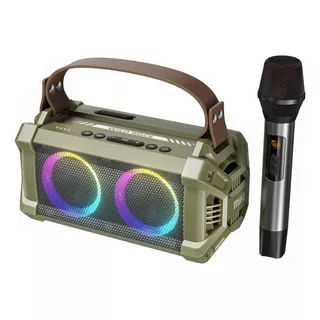Parlante Bluetooth Mifa Wildrock Army Green Mic Bt5 9000mah Color Verde