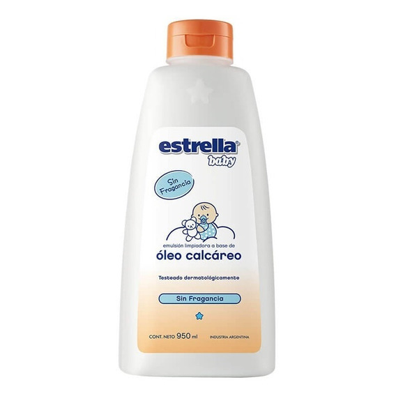 Oleo Calcareo Estrella Baby Para Bebes Sin Fragancia X 950ml