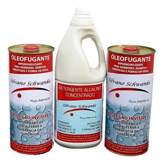 Kit 2 Oleofugante Silvano Schwanke + 1 Detergente Alcalino