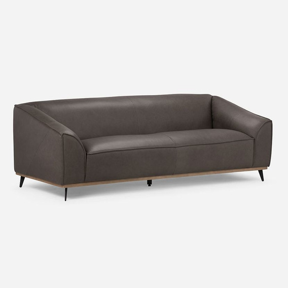 Sofa Rosen 3cpo Garvey Cuero Charcoal