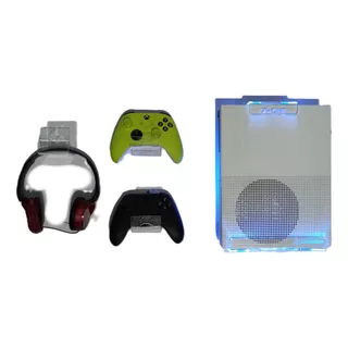 Soportes Para Xbox One Con Led, Dos Controles Y Audifonos