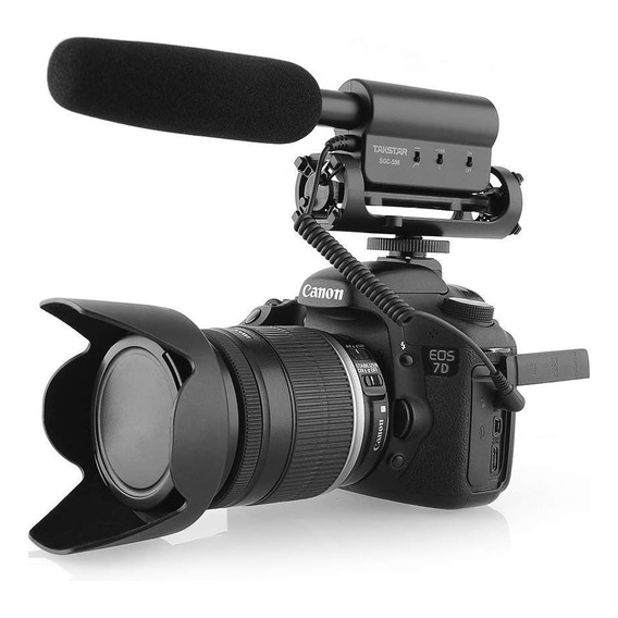 Microfono Takstar Sgc-598 Para Camara Canon Nikon + Pila A
