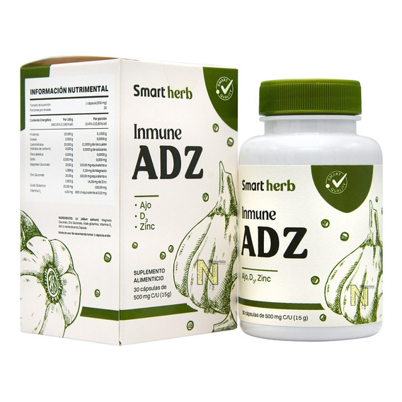 Inmune Adz (30 Cap De 500 Mg C/u) Smart Herb Anahuac