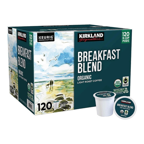 Keurig Café Orgánico Kirkland Breakfast Blend K-cup 120 Pods