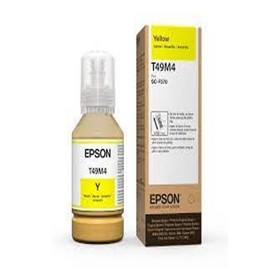 Tinta De Sublimación Epson Original Yellow T49m4 140ml