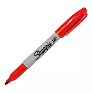 Marcador Sharpie Permanente Punta Fina Color Rojo 1 Unidad