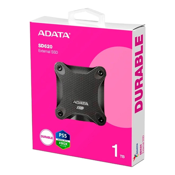 Disco Sólido Externo Adata Sd620 1tb (negro) Color Negro