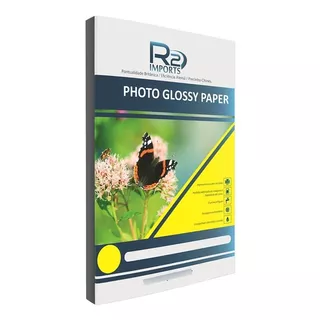 Papel Fotográfico Glossy 180gr A Prova D'agua 100 Fh A4