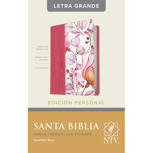 Santa Biblia Ntv Personal Letra Grande Rosa Pjr