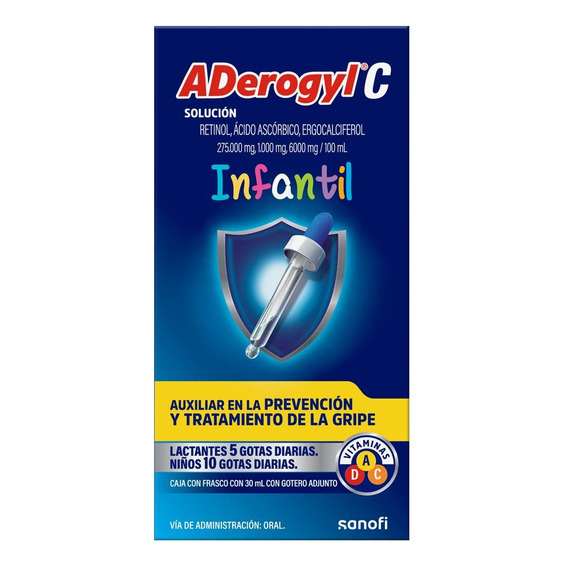 Aderogyl C Infantil Vitaminas Prevención De La Gripe 30ml