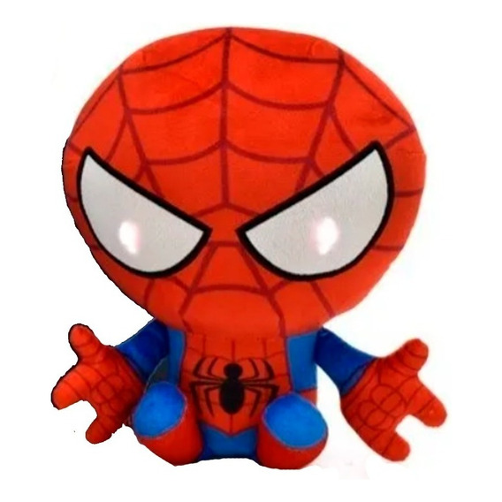 Peluche Marvel Con Luz 25cm Spiderman Capitan America 
