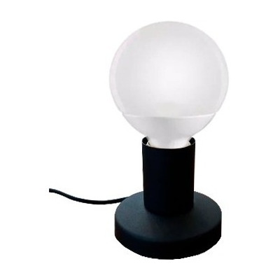 Velador De Mesa Minimalista Blanco Apto Led E27 Deco 