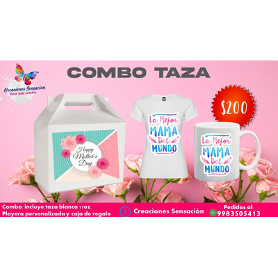 Tazas Y Playera Regalo De 10 De Mayo