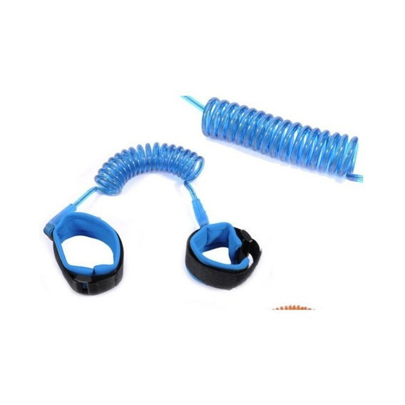 Correa Para Niños O Niñas De Seguridad Espiral 200 Cm Color Azul