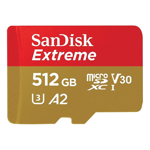 Tarjeta de memoria SanDisk SDSQXA1-512G-GN6MA  Extreme con adaptador SD 512GB